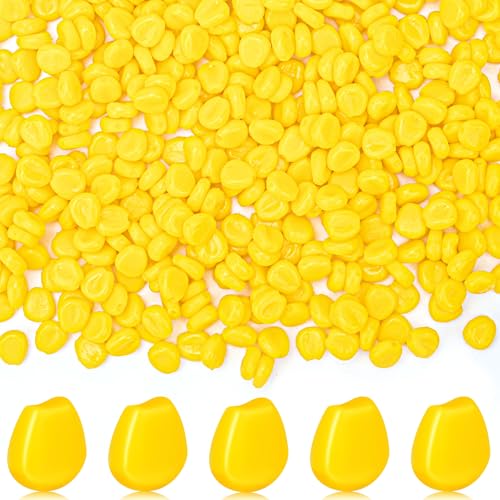 Syosisny 500pcs Floating Fishing Lures - Soft TPR Artificial Baits with Real Corn Scent, Yellow Elastic Fake Corn Baits for Carp, Catfish, and Versatile Freshwater & Saltwater Fishing