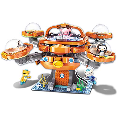 BASEPLATES for Age 8+ Building Block Octonauts Ocean Adventure Octopod Castle Playset & Barnacles Kwazii Peso Inkling 698pcs Building Brick Set-No Package Box (3708)