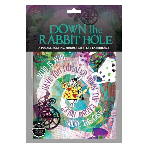 The Deadbolt Mystery Society - Down The Rabbit Hole: Murder Mystery Game - Search for Clues, Solve Puzzles, Eliminate Suspects, Solve Solo Or with A Group