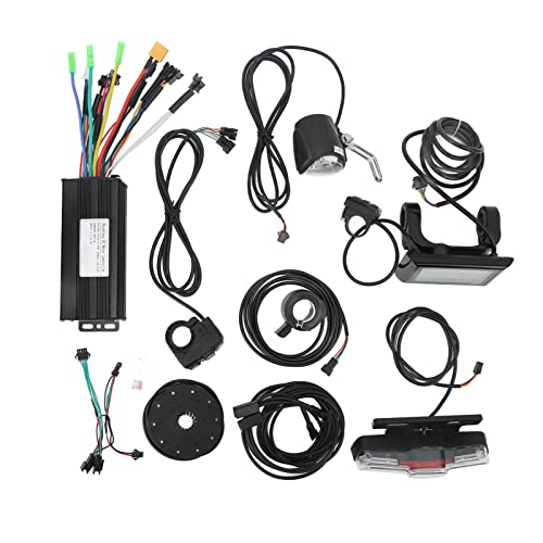 Diydeg E Bike Conversion Kit, DC24V 36V 48V 750-1000W Electric Bike Controller Kit with Controller, S900 Panel, Main Control Switch, Headlight and Taillight, Electric Bike Conversion Kit