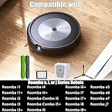 Replacement Parts for roomba i7 i7+ i3 i3+ i4 i4+ i5 i5+ i6 i6+ i8 i8+ j7 j7+/Plus j8 j8+ E5 E6 E7 Robot Vacuum Accessories,2 Rubber Roller 10 Filters 10 Side Brushes 10 Vacuum Bags