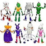 Toysvill 8 pcs Inspired by Game Five Night Toys | Ultimate Custom Night | FNAF Action Figure [Withered Bonnie, Orville, Mangle, Gator, Happy Frog, Roxanne Wolf, Chica, and Music Man]