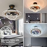 PURESILKS Cartoon Astronaut Chandeliers Kids Flush Mount LED Lamps Modern Creative Astronaut Shape with Acrylic Lampshade Hanging Lamps for Children's Room Bedroom Reading Room Toy Room