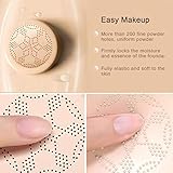 2PCS Mushroom Head Air Cushion CC Cream Foundation, Beauty Cream EXO TOO BB Cream, Moisturizing, Long Lasting, Matte, Light Weight, Waterproof Liquid Foundation with 2PCS Mushroom Head Sponges