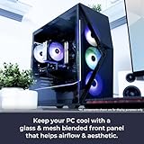 iBUYPOWER Slate 8 MESH Gaming PC Desktop Computer (AMD Ryzen 7 9700X CPU, AMD Radeon RX 7800XT 16GB GPU, 32GB DDR5 Non-RGB 5200MHz RAM (16x2), 1TB NVMe SSD, WiFi Ready, Windows 11 Home) - SMA7R78XT02