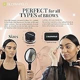 GLORIAPELO Eyebrow Gel and Brow Soap – Set of 2 Soap Eyebrow Kit with Spoolie and Eyebrow Pomade Dark Brown or Chocolate – Long-Lasting, Waterproof Vegan Formula – Natural Eyebrow Effect