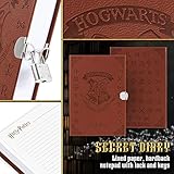 Harry Potter Secret Diary, Magical and Fun Diary with Lock, Keys, and Invisible Ink Pen, Stylish Journal for Everyday Writing, Gifts for Girls and Boys