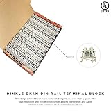 Dinkle DK4N DIN Rail Terminal Block Screw Type UL 600V 30A 10-22AWG, Pack of 100