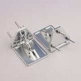 PerfectPlaza 1 Pair Aluminum Emulational Trim Tab Adjustable 55mmX38mm for RC Boat RC#802