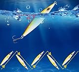 KTGCOZS Pack of 3 Fishing Lure 5.1 Floating Pencil Bait Stickbait Asturies Wobbler Topwater asturie Lures for Seabass bonitos Color Random