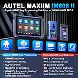 Autel Scanner MaxiIM IM608 II Scanner for Car IMMO K-ey F-ob Programming Tool ECU Coding 36+ Services Bi-Directional Control Compatible with XP400Pro, J2534 ECU Programmer, All System Diagnostics