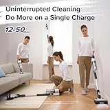 LEVOIT Cordless Vacuum Cleaner, Stick Vac with Tangle-Resistant Design, Up to 50 Minutes, Powerful Suction, Rechargeable, Lightweight, and Versatile for Carpet, Hard Floor, Pet Hair, LVAC-200