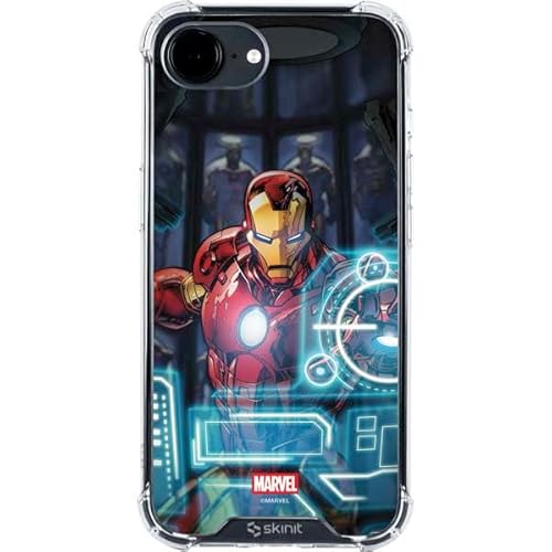 Skinit Clear Phone Case Compatible with iPhone 16e - Officially Licensed Marvel Iron Man New Armor Design