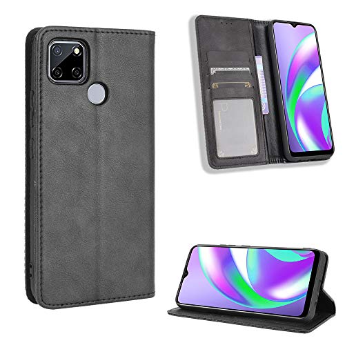 Jielangxin Keji Case for Oppo A15 Case Cover,Case for Oppo A15 CPH2185 Case PU Leather flip Cover Black