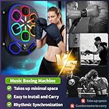 2025 Smart Music Boxing Machine for Kids and Adults, LED Wall-Mounted Bluetooth Training System with Boxing Gloves, Home Workout Equipment for Fitness and Stress Relief