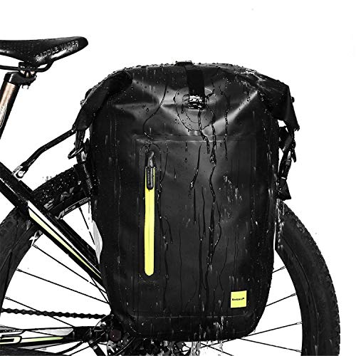 Rhinowalk Bike Bag Waterproof Bike Pannier Bag 25L,(for Bicycle Rack Saddle Bag Shoulder Bag Laptop Pannier Rack Bicycle Bag Professional Cycling Accessories)