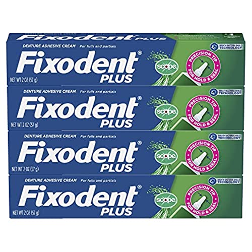 Fixodent Control Denture Adhesive Cream Plus Scope Flavor, 2 Oz (Pack of 6)