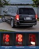 Nilight Taillight Assembly Compatible with 2011 2012 2013 2014 2015 2016 2017 2018 2019 2020 Dodge Grand Caravan Rear Lamp Replacement OE Style Driver Side and Passenger Side