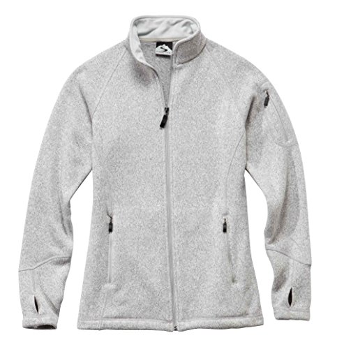 Storm Creek Women's Celine Sweater Fleece Jacket, Platinum, X-Large