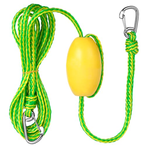 Obcursco Kayak Tow Line,12FT Drift Sock Anchor Rope for Fishing Boat,Buoy Float Docks for Lake Jet Ski Boat Accessories
