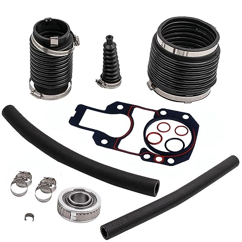 MARKGOO 30-803097T1 Transom Repair Kit for MerCruiser Sterndrive Alpha One R MR Outdrive with Seal Gimbal Bearing Exhaust Bellow Hose Clamp Outboard Boat Engine Replacement Parts Sierra 18-2601-1