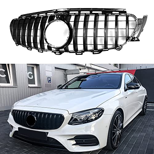 Front Grille Grill For Mercedes Benz W213 E250 E350 E400 2017-2020 (Black)