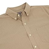 Van Heusen Men's Wrinkle Free Short Sleeve Button Down Check Shirt, Aluminum Minicheck, X-Large