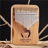 Kalimba For Beginners 17/21 Keys Kalimba Finger Piano Full Veneer Solid Wood Maple Wood Thumb Piano Beginners Instrument(21 keys2)