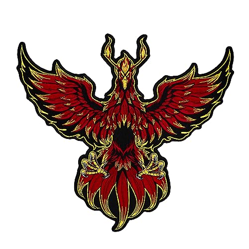 Phoenix Embroidered Back Patch Iron-On Applique/Iron-on/Sew on