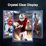 400 Card Sleeves Hard Plastic, 3"x4" Baseball Card Protectors Hard Plastic for Baseball Football Game Cards (200 Hard Sleeves + 200 Clear Sleeves