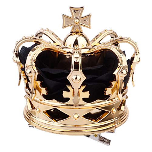 PRETYZOOM 1Pc Black Halloween Party Queen Crown Headdress - Three-Dimensional Design for Parties and Celebrations