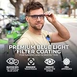 Blue Light Blocking Glasses For Men/Women Anti-Fatigue Computer Monitor Gaming Glasses Reduce Eye Strain Game Glasses