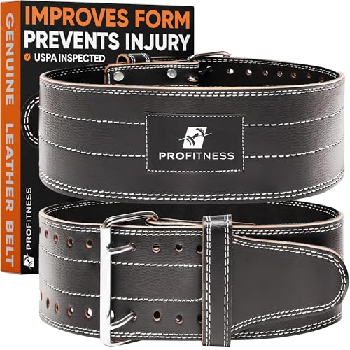 Gym belt for men weight lifting Workout Belt - Gym Waist Belt for Men - Lower Back Support for Squats, Deadlifts (Black/White, X-Large)