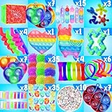 Fidget Toys Set, 160 Pack Sensory Toys Party Favors Kids Autism Autistic Children, Classroom Treasure Box Chest Prizes Pinata Stuffer Gifts Small Mini Bulk Toy Carnival ADHD