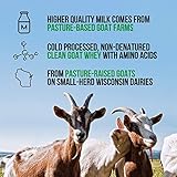 Naked Goat - Pasture Fed Goat Whey Protein Powder from Small-Herd Wisconsin Dairies, 2Lb Bulk, GMO Free, Soy Free. Easy to Digest - All Natural - 23 Grams of Protein - 30 Servings