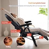 Ezencon Folding Massage Chair with Heat FR-M25D Full Body Massage Portable Adjustable Backrest Height Neck Position Suitable for Heights ranging from 59 inches to 79 inches