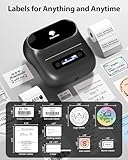 Phomemo M220 Label Maker,Thermal Label Printer,Upgrade Bluetooth Sticker Maker Machine, Multiple Template Font for Home,Office,Business,Organization,Inkless Printer Compatible with Phone &Laptop