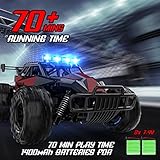 BLUEJAY Remote Control Car, 2.4GHz High Speed 33KM/H RC Cars Toys, 1:12 Monster RC Truck Off Road with LED Headlight and Rechargeable Battery Gifts for Adults Boys 8-12