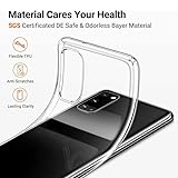 HGJTFANY Phone Case for Infinix Note 40 Pro 5G (6.78") with 3 X Tempered Glass Screen Protector, [Anti-Yellow X Shockproof] Clear Soft TPU Bumper Cover for Infinix Note 40 Pro 5G - Transparent