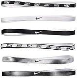 Nike Unisex Swoosh Headbands – 6 Pack White