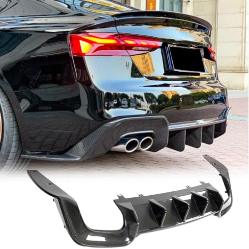 MCARCAR KIT Carbon Fiber Rear Bumper Diffuser for Audi A5 Sline S5 B9.5 Coupe/Convertible/Sportback 2-Door 4-Door2020-2024 Autoclave Molding Lower Bumper Lip Spoiler Body Kit Factory Outlet