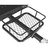 Ultra-Tow Tag-Along Pull Behind Motorcycle Cargo Trailer - Steel Frame, 16.6 Cu.Ft. Storage, 600-Lb. Load Capacity