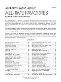 Alfred's Basic Adult Piano Course All-Time Favorites, Bk 2