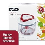 Zyliss Easy Pull Food Processor & Manual Food Chopper - Vegetable Slicer & Dicer - Hand-Operated Salad Veggie Chopper - Kitchen Essentials