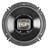 Polk Audio DB652 DB+ Series 6.5" Coaxial Speaker for Car & Marine, 2-Way Boat & Car Audio Speaker, 40-22kHz Frequency Response, Polypropylene Woofer Cone & 3/4" Silk Dome Tweeter, Black