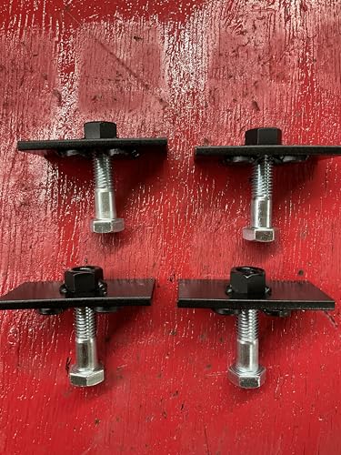 Universal Shipping Container Mounting Bracket, 1.5 Inch Threaded Pipe Mount, for Lights, Cameras, Flags, USA Made Quantity of 4