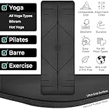 Plyopic. Ultra-Grip Pro Yoga Mat – EXTREME Non-Slip Performance - Dry Grip & Wet Grip - Alignment Lines - Comfortable & Sweat Resistant - For Yoga, Pilates, Exercise, Workout, Bikram & Hot Yoga