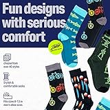 Luther Pike Seattle Funny Socks For men: Funky Mens Dress Socks, Crazy Socks, Fun Socks for April Fool day Gift