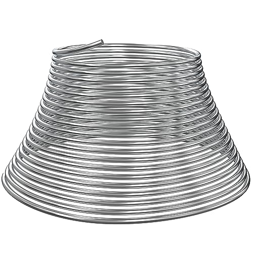 Pelopy 40 Feet Aluminum Wire 1/4 Inch Diameter Metal Wire Armature Bendable Armature for Sculpting Dolls Floral Jewelry Making Weaving DIY Crafts, Silver(40 ft)