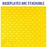 Strictly Briks 12 Pack Stackable Baseplates 10x10 - Building Brick Base Plates with 32 x 32 Studs, Mats, Bases, Boards, Sheets - Compatible with All Major Brands - Rainbow Colors